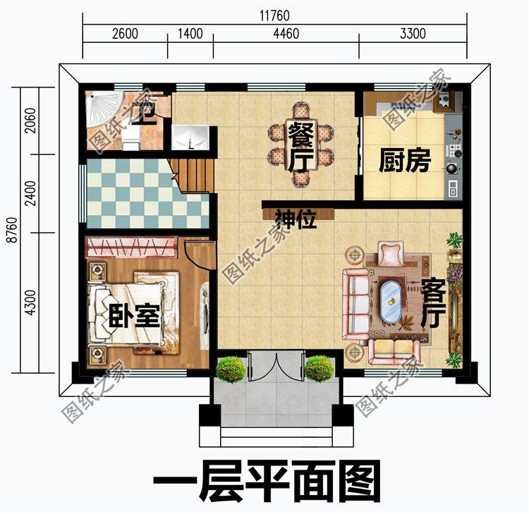 欧式新农村自建三层建筑施工设计图