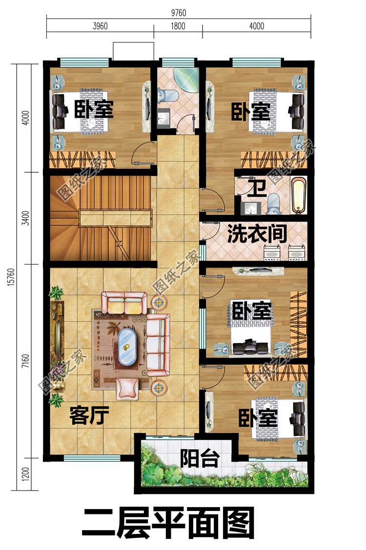 现代别墅设计图纸带效果图