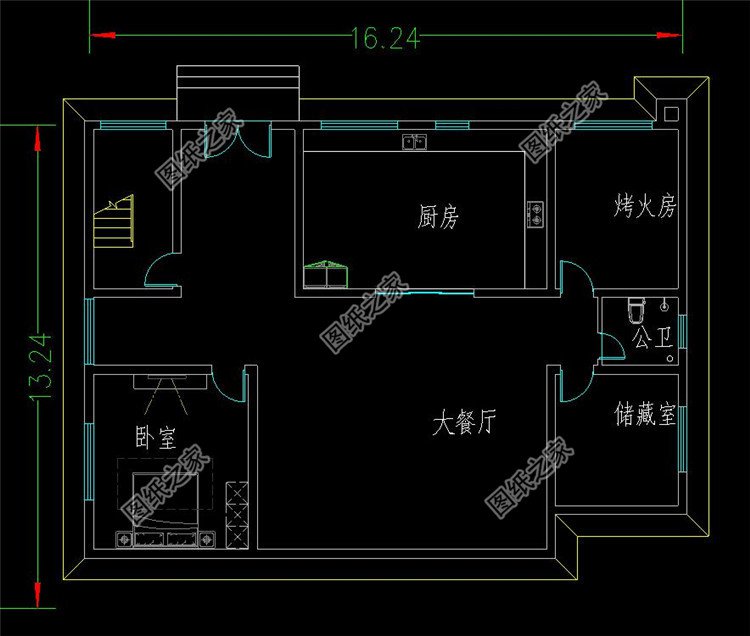 160平欧式二层别墅设计图地下室布局图