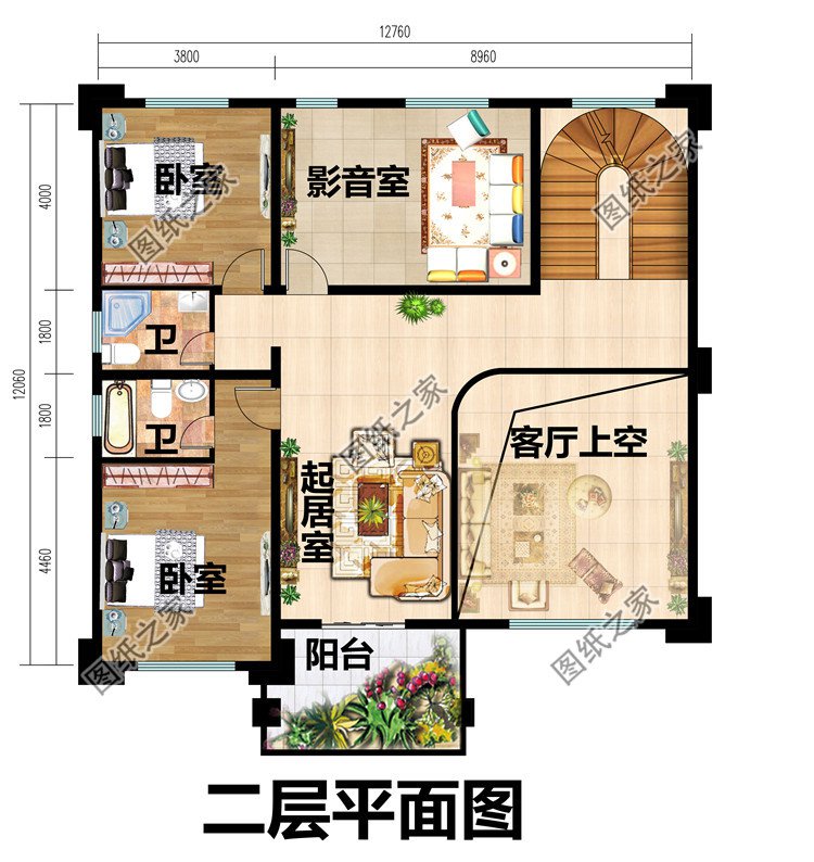 大气的150平方米新中式三层别墅