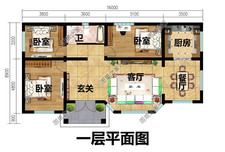 一层养老房别墅设计图