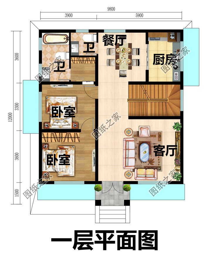 农村二层楼建房造型图