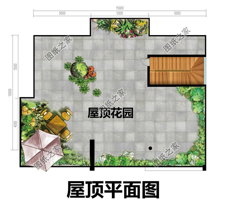 150平方米自建现代二层别墅施工设计图