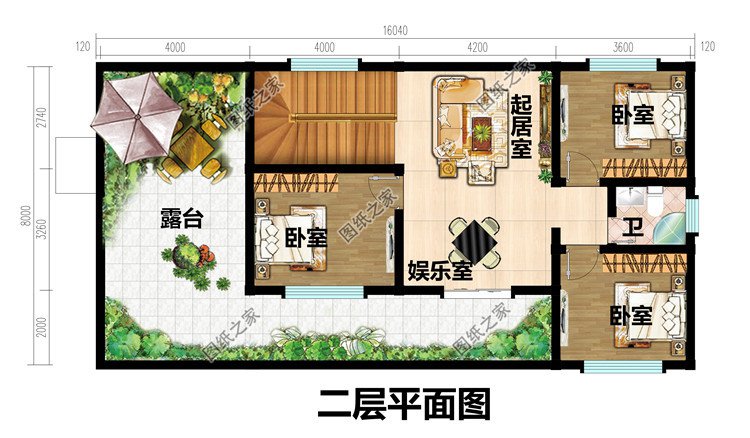 新农村二层房屋建筑施工图纸