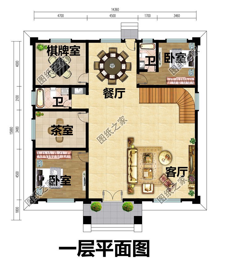 新农村私人别墅建筑设计施工图