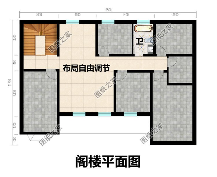 一层实用自建别墅设计图