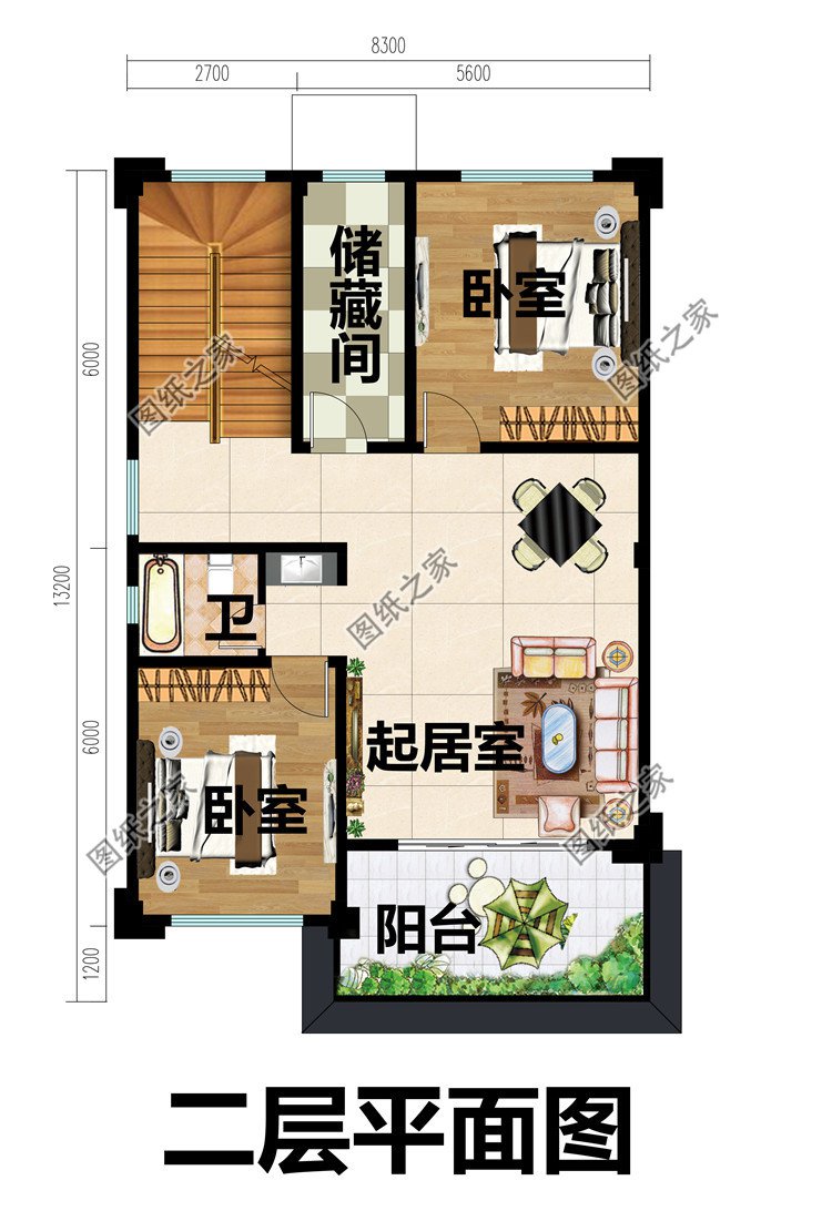 面宽8米的三层小型新中式自建