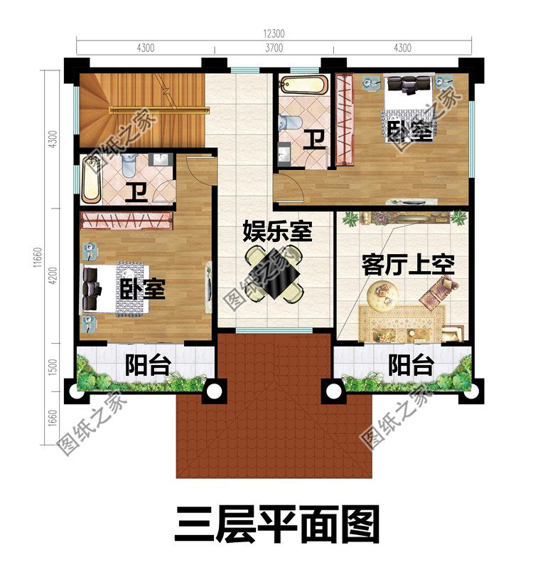 120平方米农村四层别墅施工设计