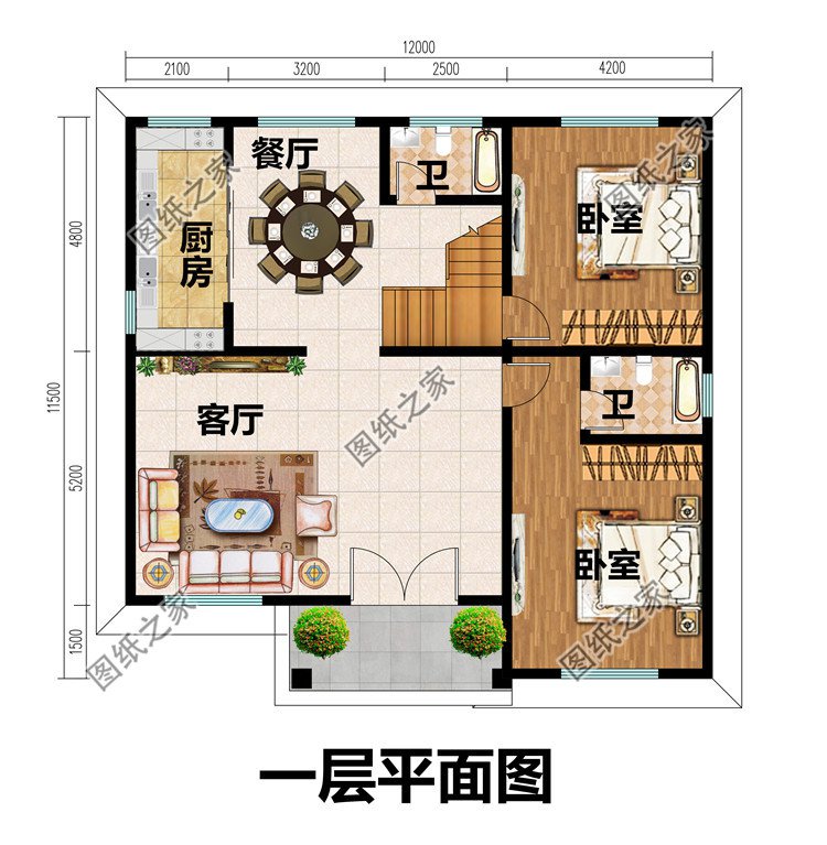 农村30万可以建造的三层别墅款式