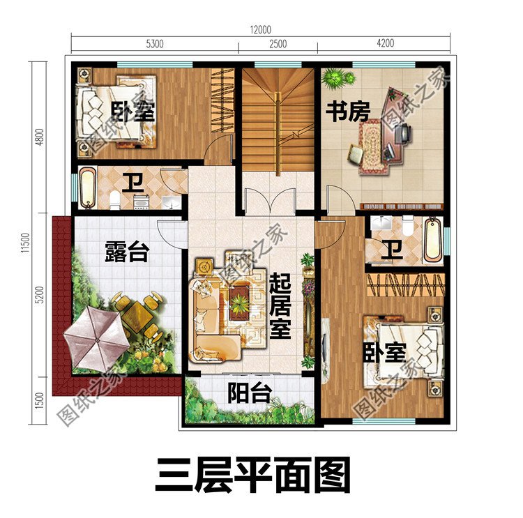 农村30万可以建造的三层别墅款式