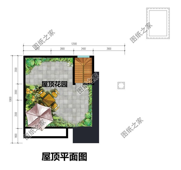 现代风格平顶别墅设计图