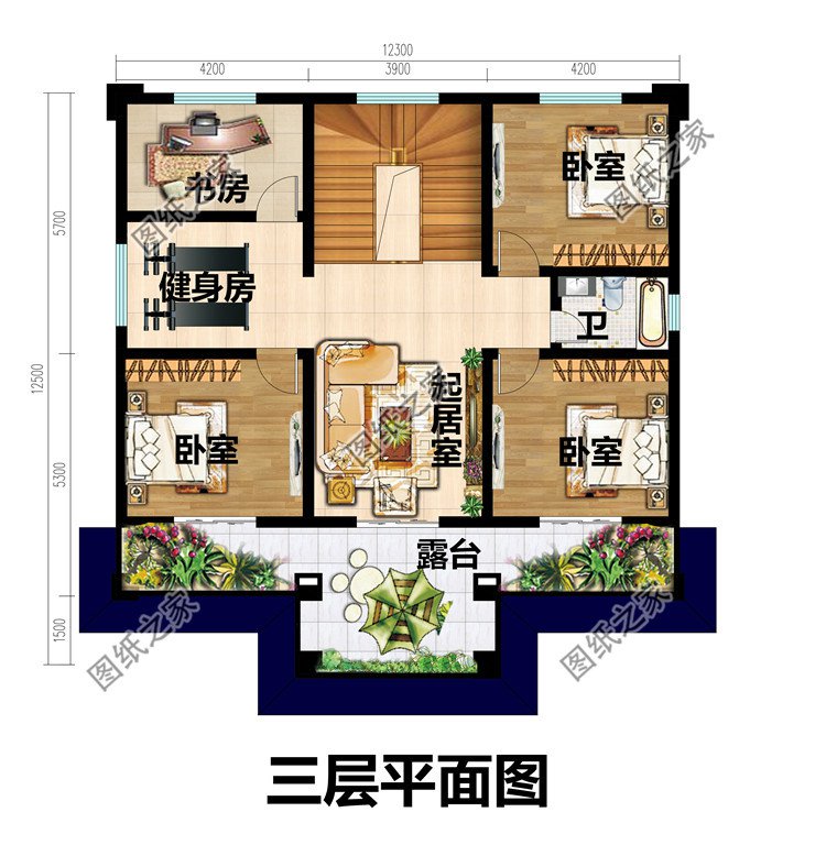 三层新中式风自建别墅