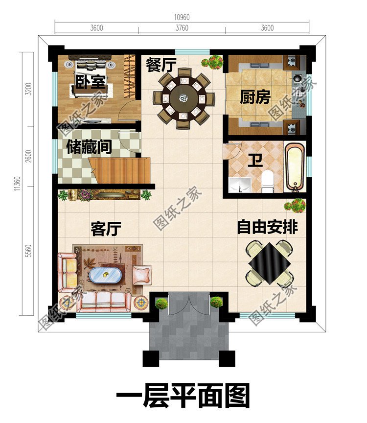 11x11米三层欧式自建房