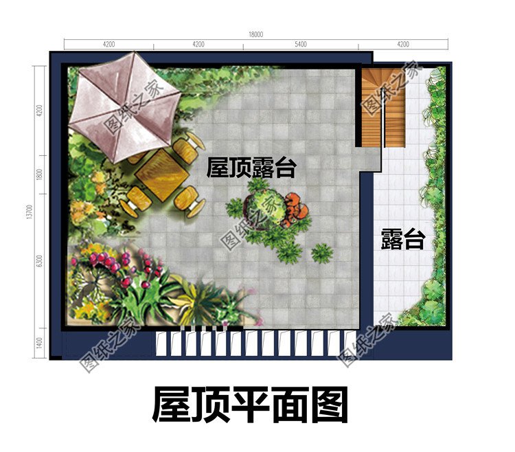 现代风三层新农村建筑设计图