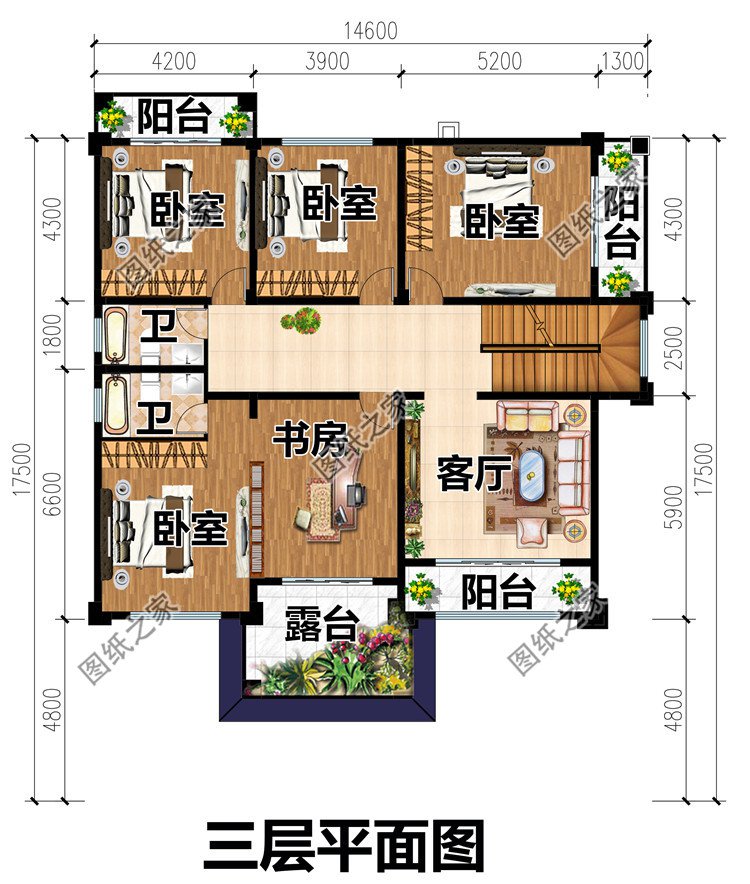 超气派农村四层别墅