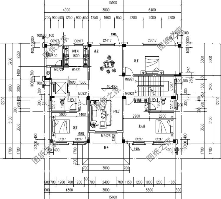 五层农村自建房设计图四层