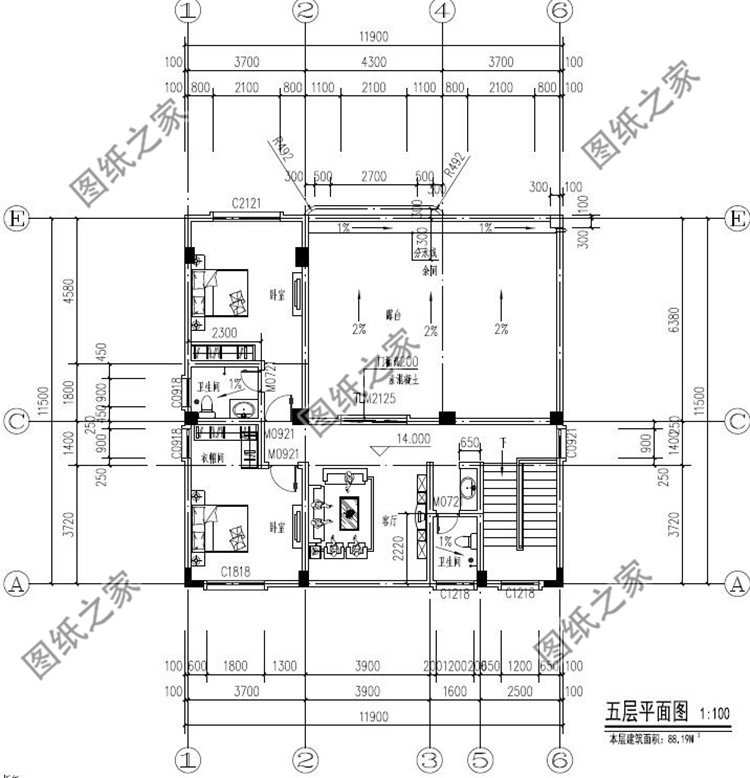 五层农村自建房别墅五层