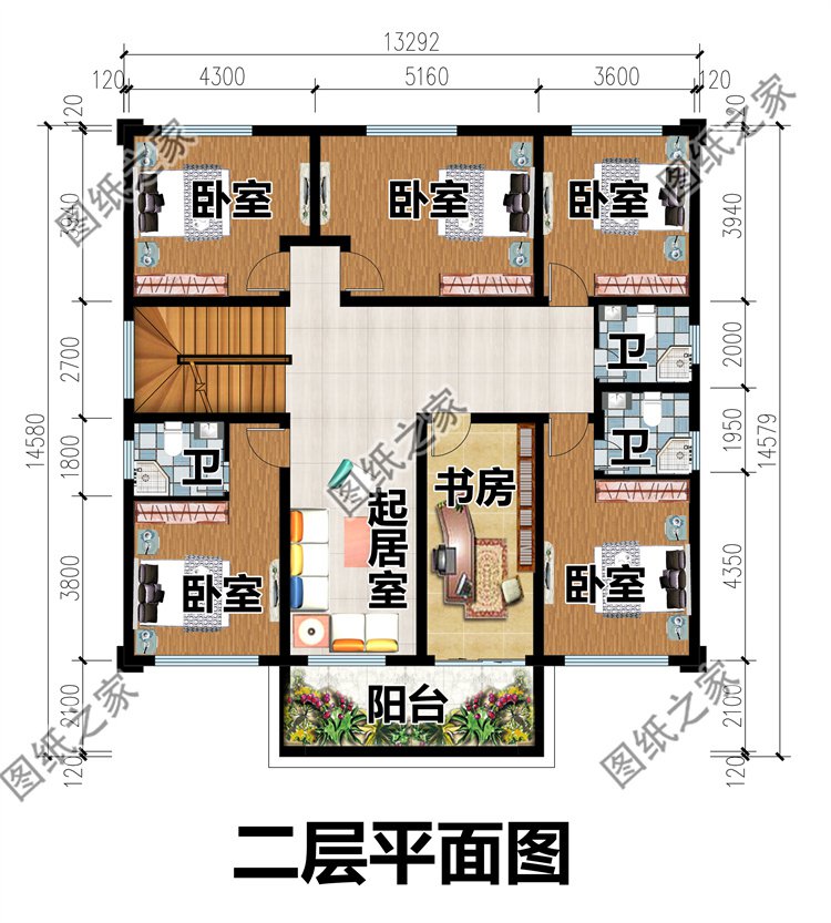 最新二层农村别墅