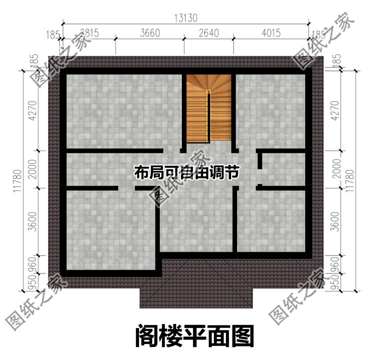 最新款二层农村别墅设计图